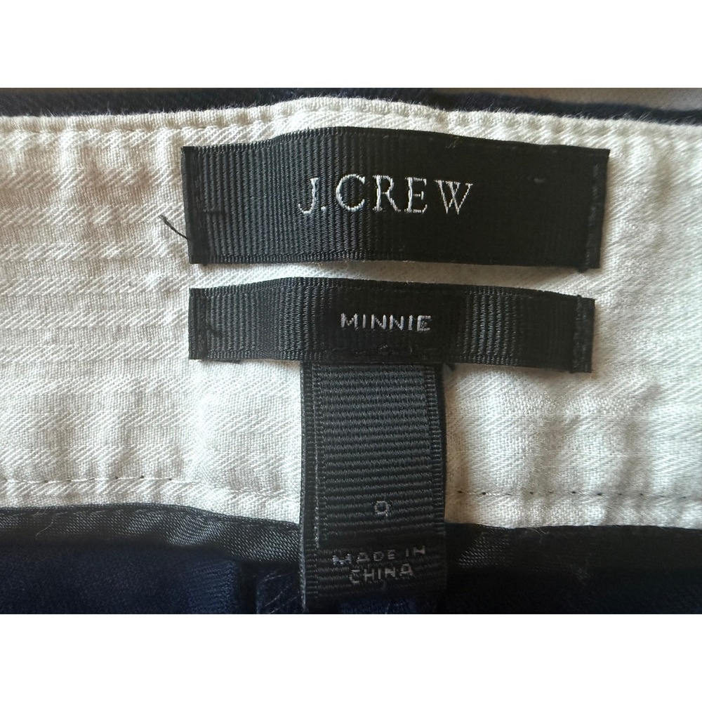 J.Crew Womens Minnie Pants Size 0 Navy Blue Career Office Work Stretch Cropped - Picture 4 of 7